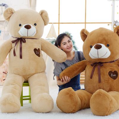 China Factory wholesale custom logo cute gift Yangzhou toy huge teddy bear toy for 180cm giant teddy bear plush toy skin unstuffed plushies for sale