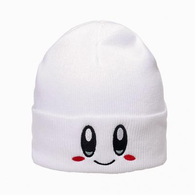 China New Star Kirby Star Beanie Embroidery Children Knitted Hat Casual Cute Knitted Hat Man Woman Outdoor Wild Pink Fall Winter for sale