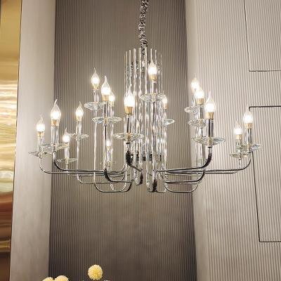 China Crystal Led Pendant Light Decoration Modern High Quality Indoor Fixture Dining Chandelier for sale