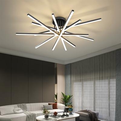 China New arrival outdoor mounted modern led ceiling lights for living room bedroom dining room luminarias led black or white ceiling lamp for sale