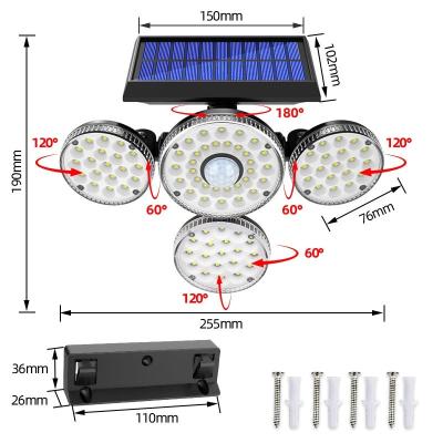 China 2022 New Garden Wall Lights Outdoors Led Night Wireless Outdoor Motion Sensor Mounted Waterproof Solar Garden Light for sale