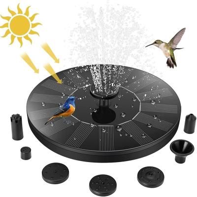 China Garden Pool Mini Bird Bath Feature Fountain Solar Powered Floating Outdoor Led Lights Pump Solar Water Fountain for sale