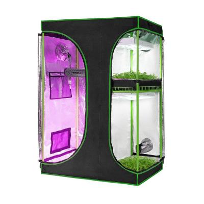 China Easily Collected High Quality Led Waterproof Seed Stealth Weed Mini Grow Box Indoor Grow Tent Complete Kit Hydrophonic Plant Grow Tent for sale