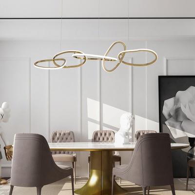 China Modern Post Modern LED Chandelier Bar Office Stainless Steel Chandelier Restaurant Chandelier Pendant for sale