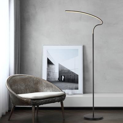 China Lighting Nordic Modern High Quality Adjustable Functions Light Color Office Floor Lamp With Base for sale