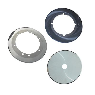 China Cutting Plastic Carbide Paper Carbide Sheet Porcelain Film Carton Circular Round Packaging Machine Slitting Blade for sale