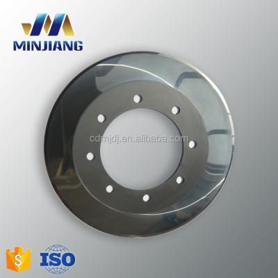 China Factory Minjiang Cutting Coil Metal Steel Sheet Tungsten Carbide Circular Knife Slitter Knife for sale