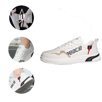 China New fashion trend design lace-up fitness men's casual other fashionable common genuine leather sports walking style shoes actions for sale