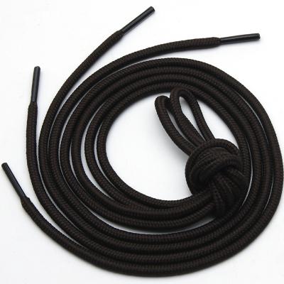 China Round 4mm Figured Laces Outdoor Sports Increasing Round Laces Shoe Strings Vintage Grayish Elastic Laces for sale