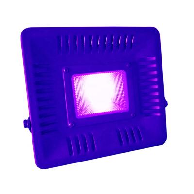 China No Purple Stage Light IP65 395-400nm UVA Plug/EU/US/BS/AU/CN 50W Waterproof Cob LED Par Light Party Blacklight Stage Light for sale