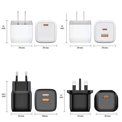 China 30W PPS GaN 2-Port Fast Foldable Type C Wall Charger USB C Wall Charger Gan Pad PD 3.0 Fast Travel Charger for sale