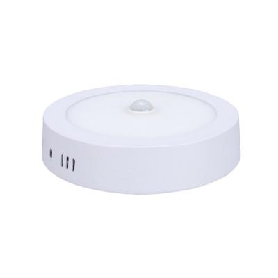 China Modern PIR Motion Sensor LED Ceiling Lights 220V 110V 6W 12W 18W Induction Light Human Panel Lamp For Hallway Bathroom for sale