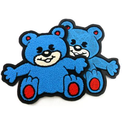 China Other Hot Sale Cheap Sew On Custom Made Custom Logo Chenille Patches Iron On Embroidery Chenille Patch for sale