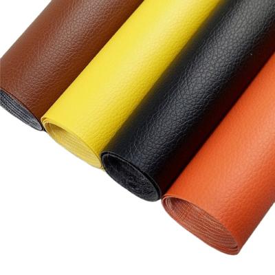 China New type waterproof portable synthetic leather self-adhesive design tape repair PU leather fabric for sofa cover upholstery for sale