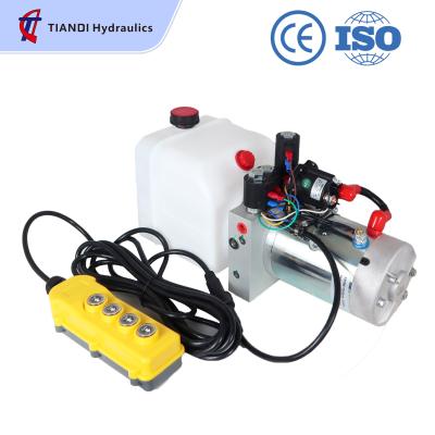 China DC 12V 1.6Kw hydraulic power pack small  Double Acting power unit For Truck Tailboard for sale
