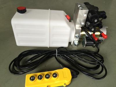 China “ Hafen des Öl-G3/8 Mini Hydraulic Power Packs, hydraulische Versorgungsbaugruppe DCs 24v mit Plastik8L öltank zu verkaufen