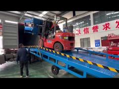 Used Mobile Container Load Ramp Manual Hydraulic Lift Table with Motor Gear Mobile Boarding Bridge F