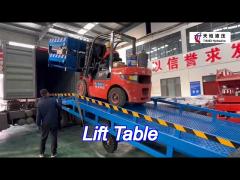 Mobile Container Load Ramp Manual Hydraulic Lift Table With Motor Gear Mobile Boarding Bridge Forkli