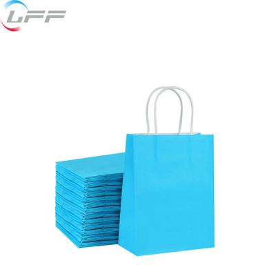 China Recyclable Printable Natural Kraft Paper Bag With Twisted Handles Recycled Paper Bags for sale