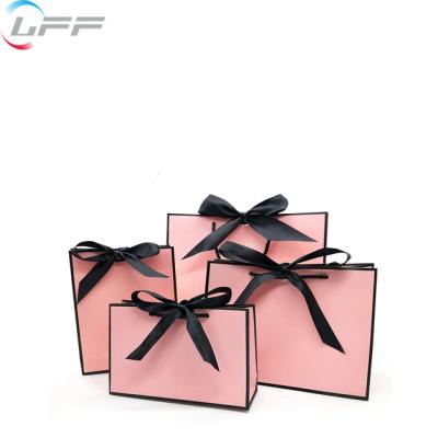 China Recyclable Gift Boutique Thank You Paper Bags Customize Luxury Printed For Birthday Party Offset Printing Fashion Accessories Cardboard for sale