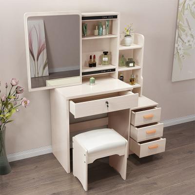 China Storage Space Saving Dressers With Wooden Storage Makeup Dressers Vanity Net Chairs Ins Dresser Cabinet With Mirror for sale