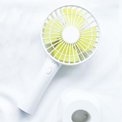 China Small Room Portable Desktop Air Conditioner Fans Portable Mini Handheld Fan with Base USB Li Battery Rechargeable Fans for sale