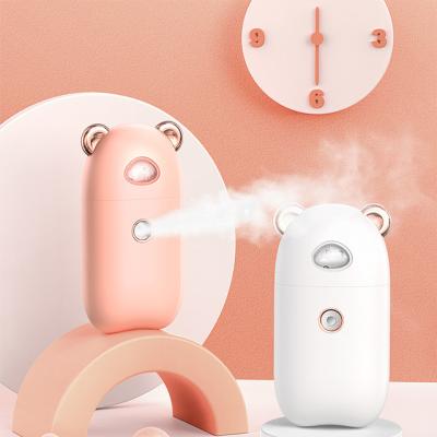 China Electric Fine Sprayer Mini Facial Steamer Portable Handheld Electric Moisturizer Fashion Facial Massage Alcohol Water Mist Sprayer for sale