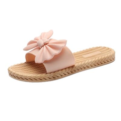 China 20 2021 Spring Summer Butterfly Plastic Slipper Bow Women's Plastic Slipper Bow Women Styles 36-41 Size for sale