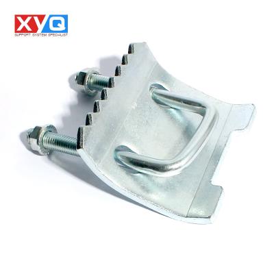 China Supporting System U-Bolt Beam Clamp for H steel structures China factory refined malleable steel abrazaderas de viga for sale