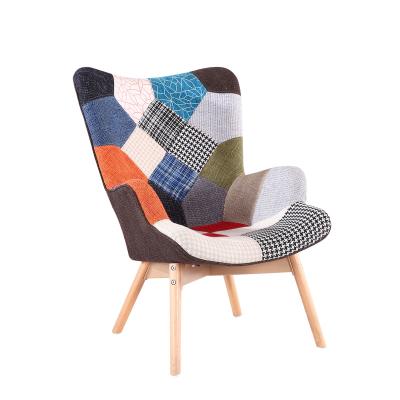 China Modern Simple Alibaba Sofa Style Living Room Patchwork Fabric Chair for sale