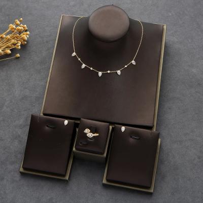 China Factory FASHIONABLE Gold Silver Plated Lion Heart Zircon CZ Jewelry Sets for sale