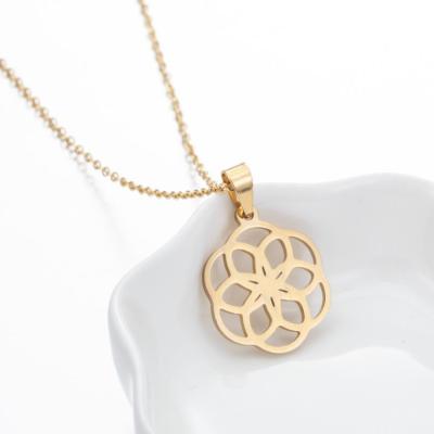 China Hot Selling High Quality TRENDY Simple Cute Girls Necklace Stainless Steel Necklace Pendant Jewelry For Girl Goddess for sale