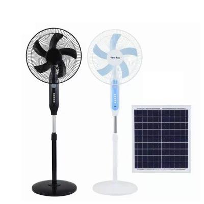 China 16 Inch Floor Fan Solar Powered High Wind Fan High Efficiency Adjustable Wide Angle Fit Solar Home Floor Fan For Home for sale