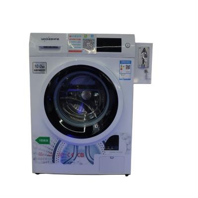 China Hotel Coin Feed Front Loading Fully Automatic Commercial Brands Operate Washing Machine 8kg for sale