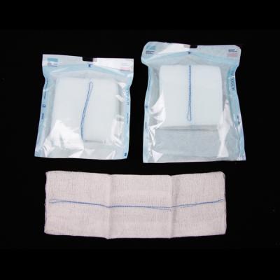 China Medical Sterile 100% Cotton Disinfection Cotton Gauze Dressing Sponge Piece for sale