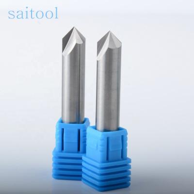 中国 Surface Smoothly Without Any Burrs And Bevel Bits V Flute Aluminum Chamfer Solid Carbide End Mill Drill Bits For Metal 販売のため