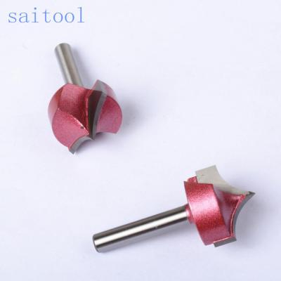 China CNC Process Saitool 3D Solid Carbide End Mill For Wood Milling Cutter And CNC Router Bit for sale