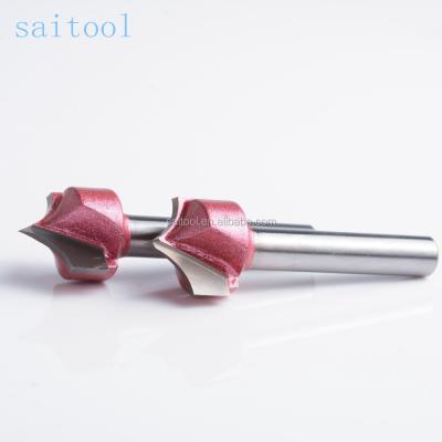 China CNC Process Saitool 3D Sharp Mouth Carving Woodworking Bit Cutting Engraving Wood for sale