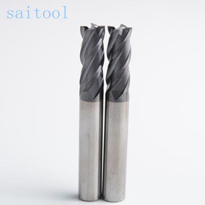 China CNC Process CNC Milling Cutter 4 Flutes Square Carbide End Mill For Hardware for sale