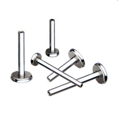 China 20G Threadless Piercng Labret Post ASTM F136 CLASSIC Titanium Ear Piercing Wholesale Body Piercing Jewelry for sale