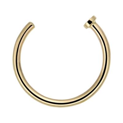 China CLASSIC Nose Ring 14K Gold Nose Ring Giometal Open Piercing Hoop Ring Jewelry Wholesale for sale