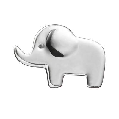 China CLASSIC Wholesale Elephant Shape Ends Threadless Tops Jewelry 14k Solid Gold Body Piercing Jewelry for sale