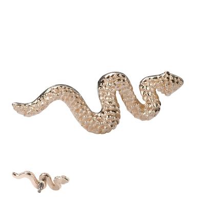 China 14Karat Rose Gold Snake Internal Threaded Upper Ends Labret Solid Body Lip Piercing Jewelry Wholesales Wholesales for sale