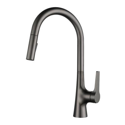 China Sense Faucets 360 Degree Gun Color Sink Faucet 2 Modes Para de grifo gray cocina turn kitchen faucet to pull out for sale