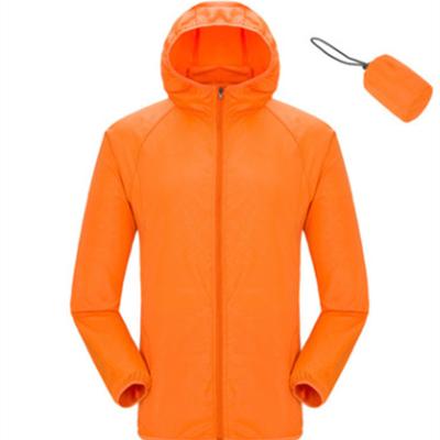 China Casual fashion QUICK DRY zip up hooded jackets slim fit sports jacket outdoor anorak for women and men for sale