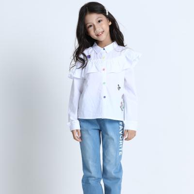 China 2020 Sustainable Personality Fashion Shirt For Girls Ages 3-12 Cute Long Sleeve Shirt for sale