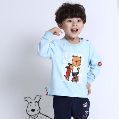 China Viable Custom Printed Children's Spring Casual Cute 1-6years Old Boys Comfortable T-shirt for sale