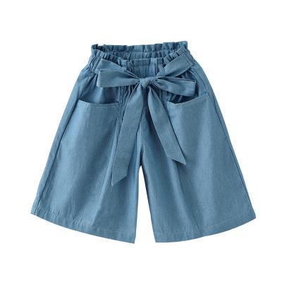 China Sustainable Manufacturer High Quality Eco - Friendly Girls Fashion Culotte Jeans Summer Shorts Girls for sale