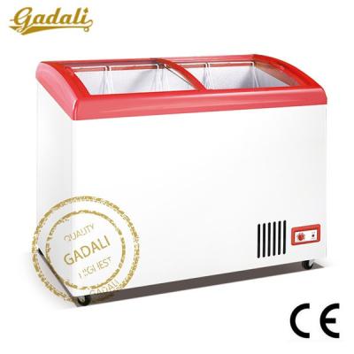 China Single-temperature glass door small ice cream freezer, mini ice cream display freezer, mini ice cream freezer for sale