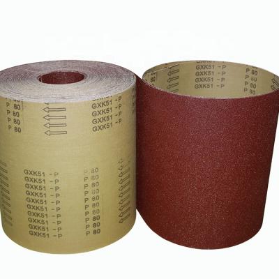 China Durable Red Waterproof Aluminum Oxide Rolls Abrasive for Wood Turners, Furniture for sale